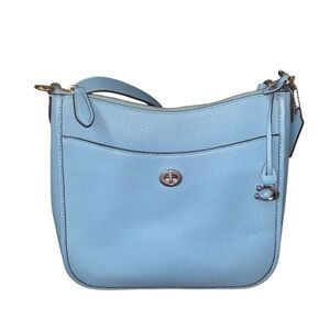 NWT Coach Chaise Leather Crossbody perfect spring blue